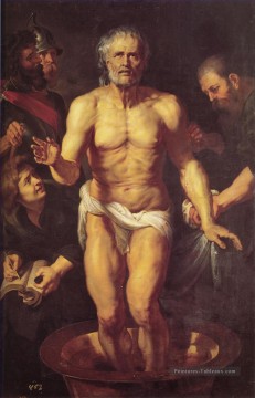 La mort de Seneca Baroque Peter Paul Rubens Peinture à l'huile